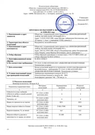 Протокол испытания